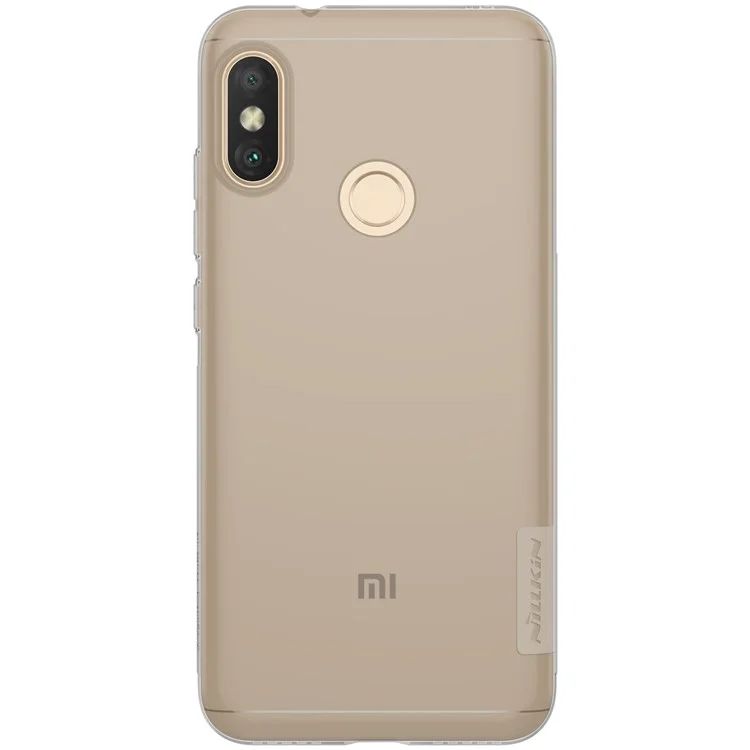 NILLKIN 0.6mm Nature TPU Back Case for Xiaomi Mi A2 Lite / Redmi 6 Pro - Grey