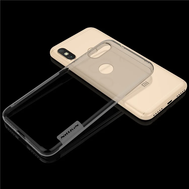 NILLKIN 0.6mm Nature TPU Back Case for Xiaomi Mi A2 Lite / Redmi 6 Pro - Grey