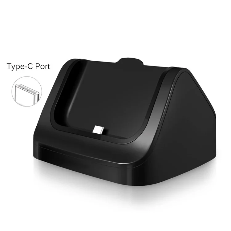 Type-C Dock Station Charger Cradle Holder for Samsung Galaxy S8+ G955 / S8 G950 with Cable - Black