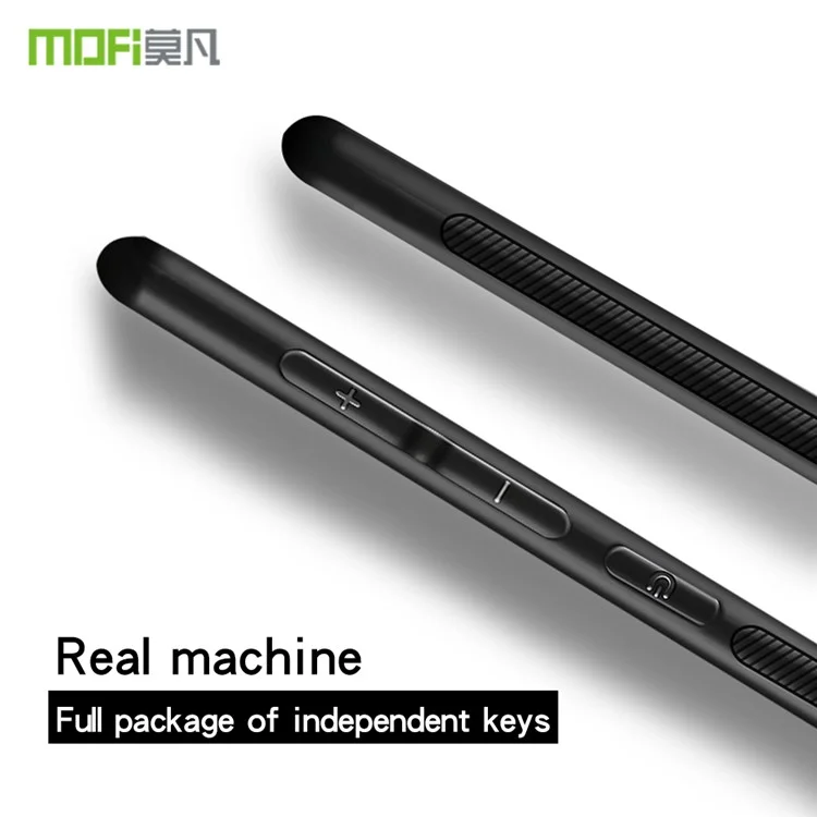 MOFI PU Leather Coated PC + TPU Hybrid Phone Case for Xiaomi Redmi 6 (Dual Camera: 12MP+5MP) - Black