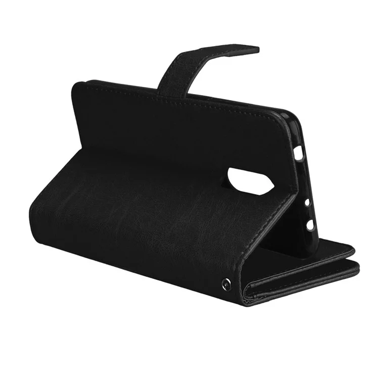 9 Card Slots Leather Wallet Stand Phone Case for Xiaomi Redmi 5 - Black