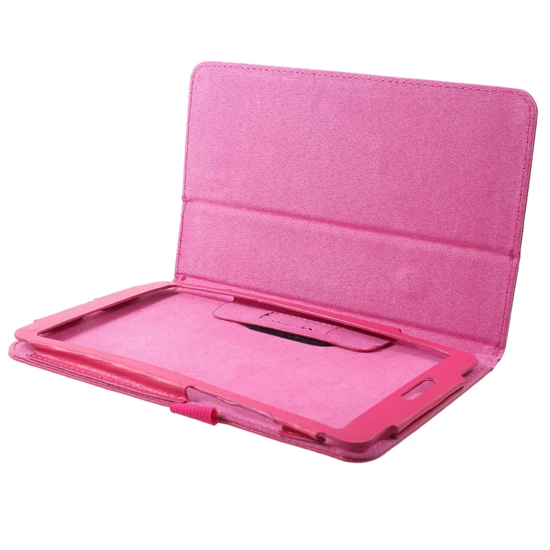 Litchi Texture PU Leather Stand Tablet Protector Shell for Xiaomi Mi Pad 4 - Rose