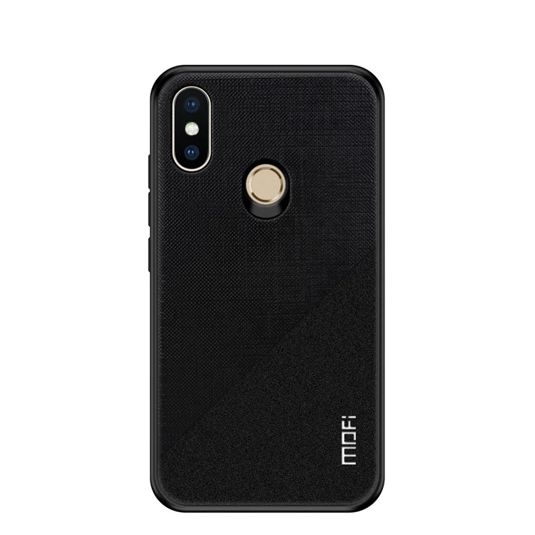MOFI Bright Shield Series Cloth Coated PC TPU Combo Phone Shell Case for Xiaomi Mi Max 3 - Black