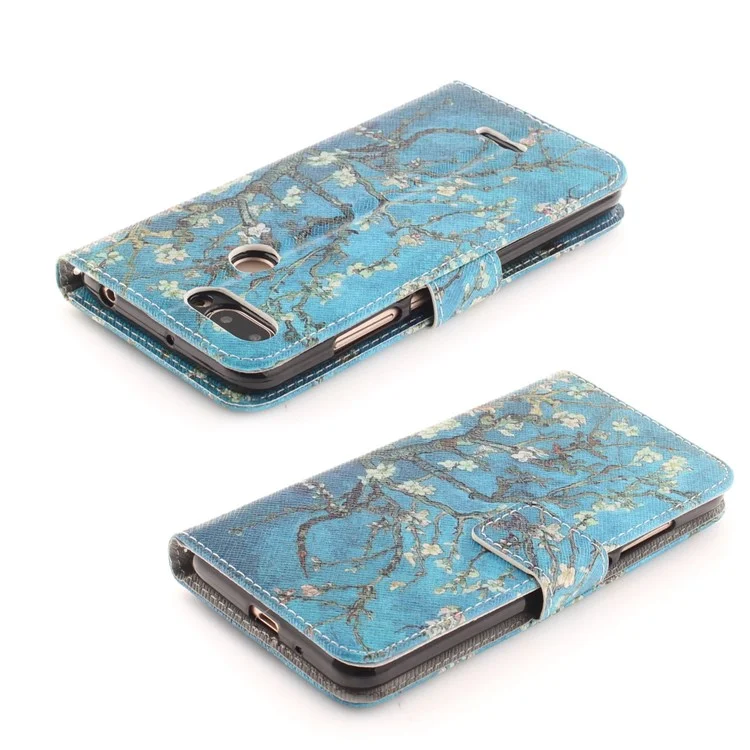 Pattern Printing Wallet Stand Leather Phone Shell for Xiaomi Redmi 6 - Wintersweet