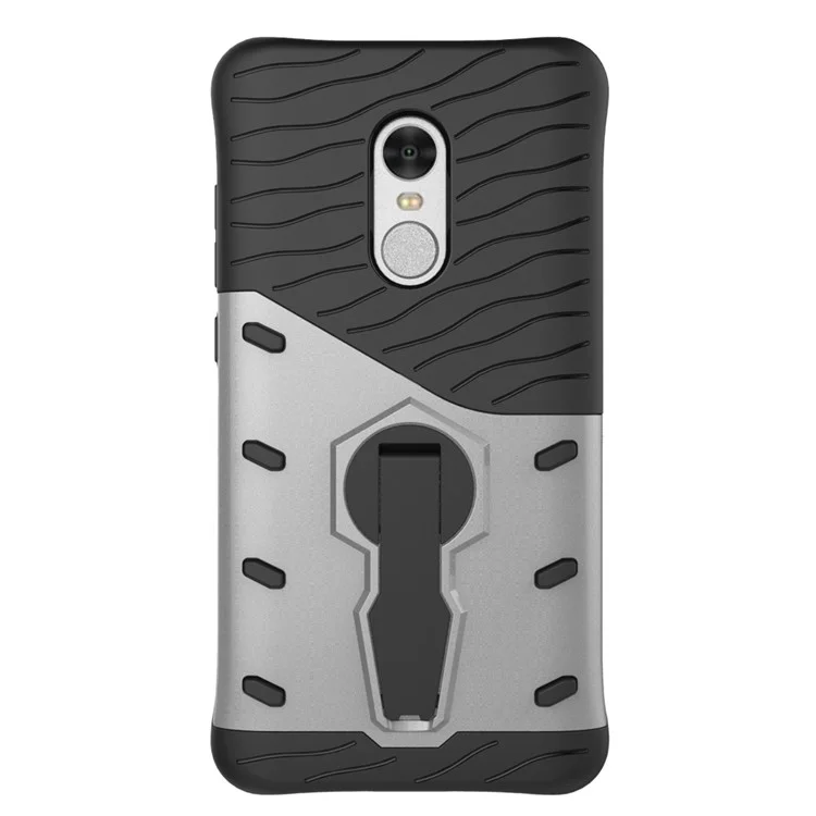 Armor PC + TPU Hybrid Case with Kickstand for Xiaomi Redmi Note 4 - Silver