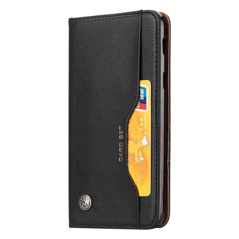 Auto-absorbed Leather Stand Wallet Phone Case for Xiaomi Pocophone F1 / Poco F1 (India) - Black