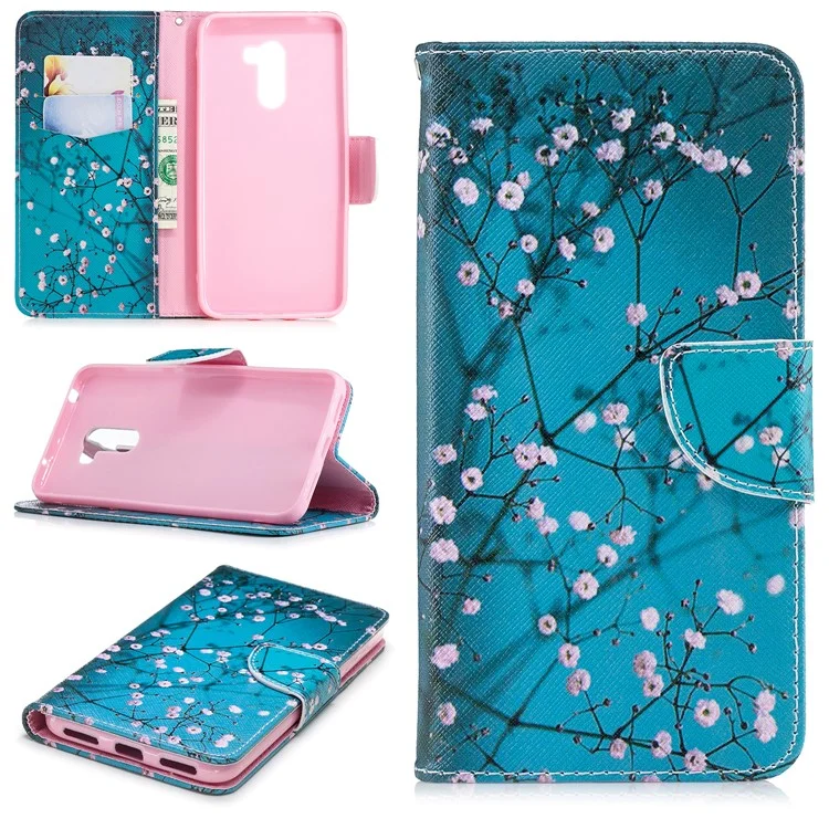 Coque de protection pour téléphone portable en cuir PU à imprimé pour Xiaomi Pocophone F1 / Poco F1 (Inde) - Wintersweet