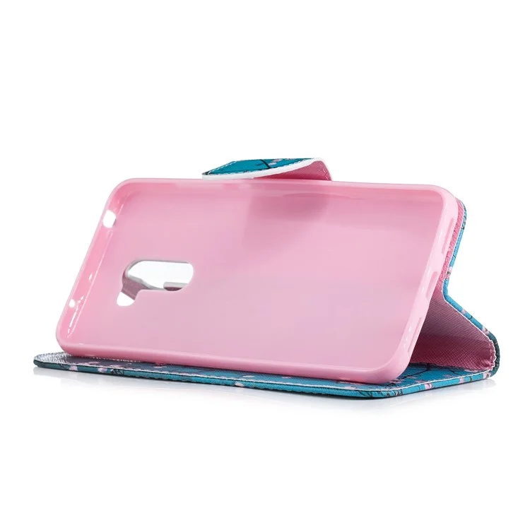 Coque de protection pour téléphone portable en cuir PU à imprimé pour Xiaomi Pocophone F1 / Poco F1 (Inde) - Wintersweet