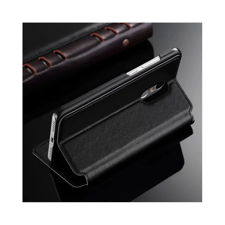For Xiaomi Redmi Note 4 Dual View Window Table Talk Flip Stand Leather Case - Black