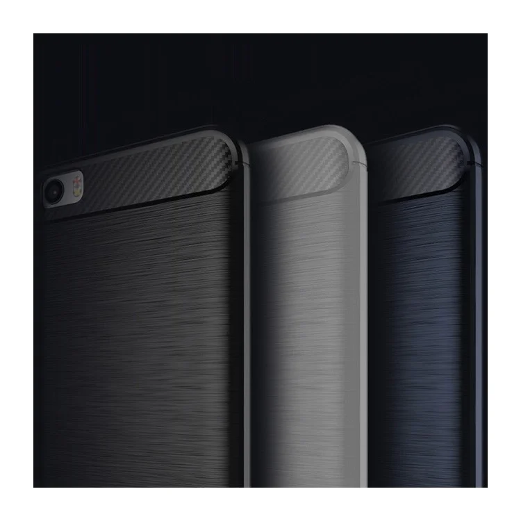 IPAKY for Xiaomi Mi 5 Brushed TPU Gel Phone Cover - Grey