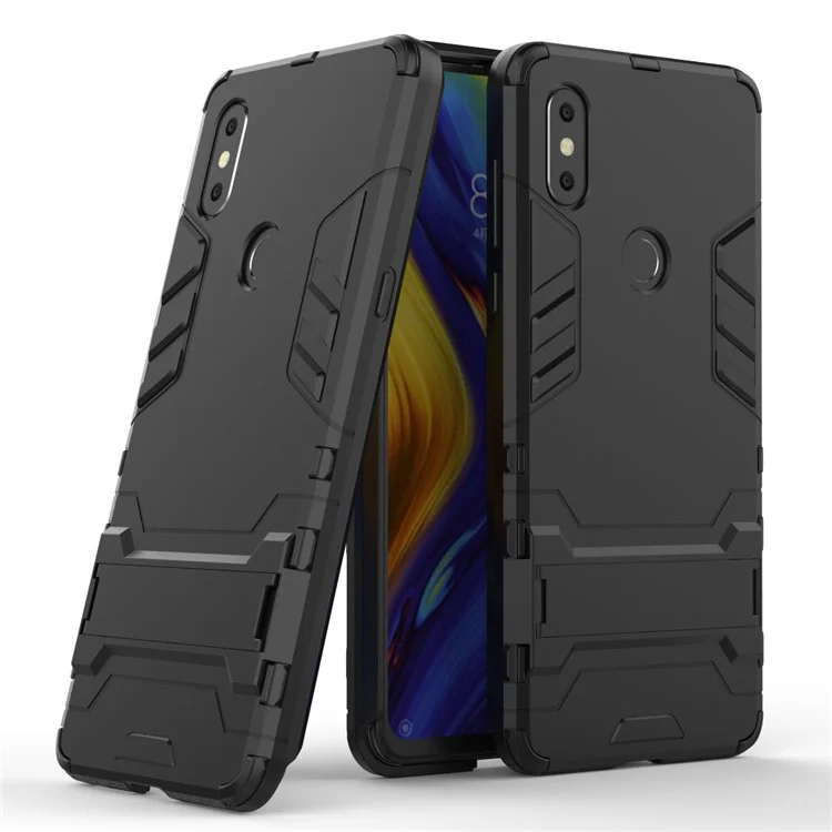 Kühlschutz Kunststoff TPU Hybrid -hülle Für Xiaomi Mi Mix 3 / Mischen Sie 3 5g - Schwarz