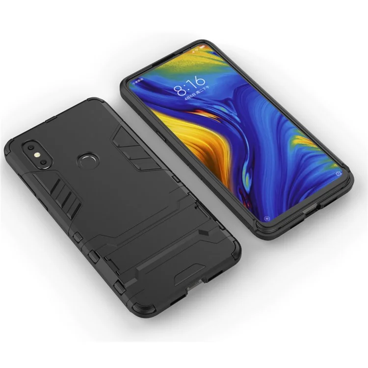 Kühlschutz Kunststoff TPU Hybrid -hülle Für Xiaomi Mi Mix 3 / Mischen Sie 3 5g - Schwarz