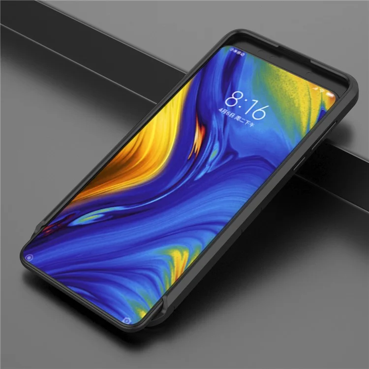 Kühlschutz Kunststoff TPU Hybrid -hülle Für Xiaomi Mi Mix 3 / Mischen Sie 3 5g - Schwarz