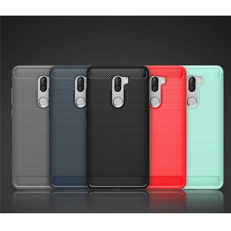 Carbon Fibre Brushed TPU Case for Xiaomi Mi 5s Plus - Black