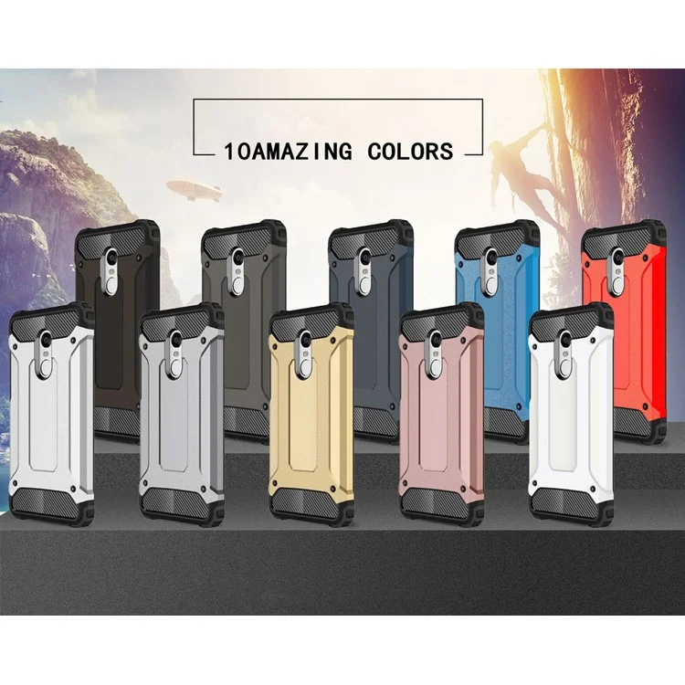 Armor Guard Plastic + TPU Hybrid Case for Xiaomi Redmi Note 4 - Black