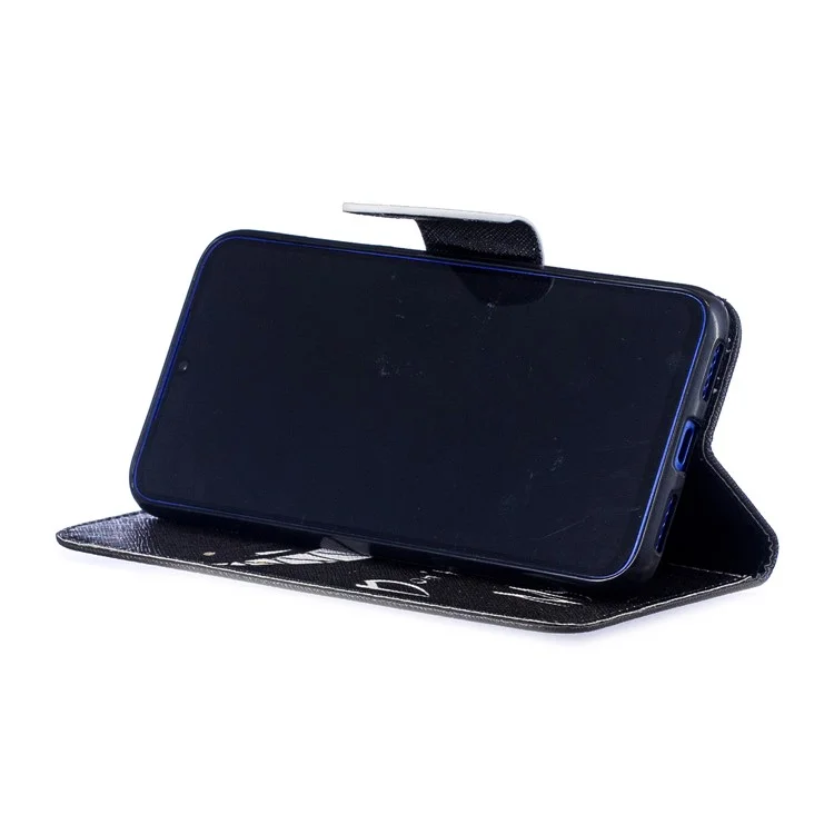 Étui de téléphone portable en cuir PU avec impression de motif pour Xiaomi Redmi Note 7S/Note 7 - Ne touchez pas à mon téléphone