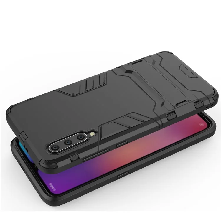 Plastic + TPU Hybrid Case with Kickstand for Xiaomi Mi 9 - Black