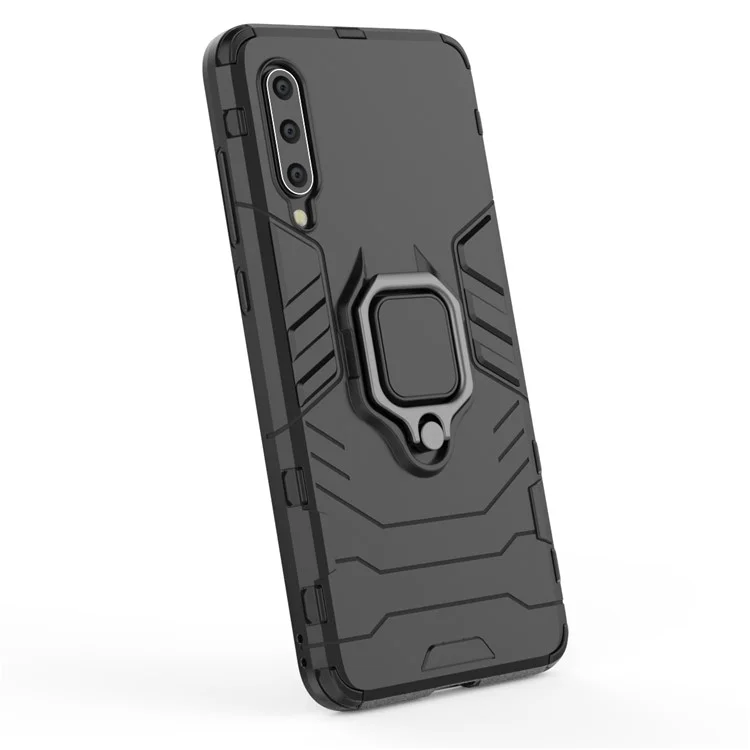 Cool Guard Ring Hoter Kickstand PC TPU Hybrid Case Pour Xiaomi Mi 9 - le Noir