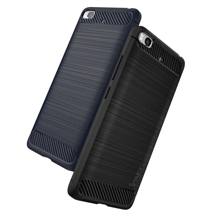 IPAKY for Xiaomi Mi 5s Brushed TPU Gel Back Case - Black