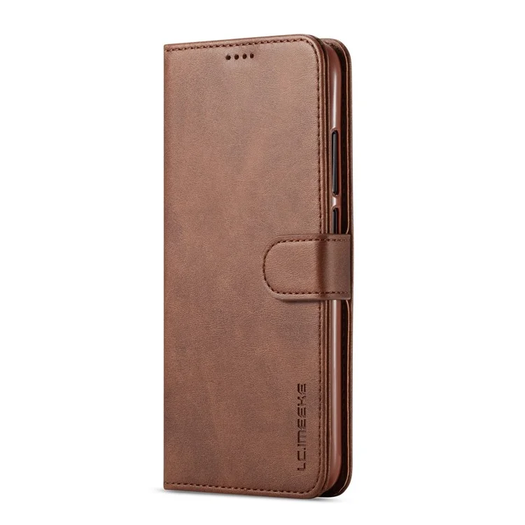 LC.IMEEKE Leather Wallet Stand Case for Xiaomi Redmi Note 7S / Note 7 / Note 7 Pro (India) - Coffee