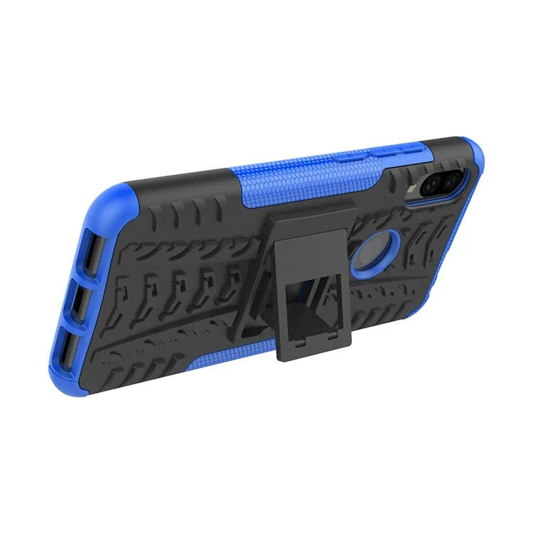 Cool Tyre PC + TPU Hybrid Cover with Kickstand for Xiaomi Redmi Note 7S / Note 7/Note 7 Pro (India) - Blue