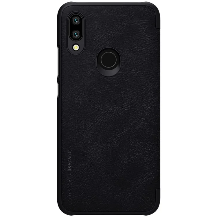 NILLKIN Qin Series Leather Card Holder Case for Xiaomi Redmi 7 / Redmi Y3 - Black