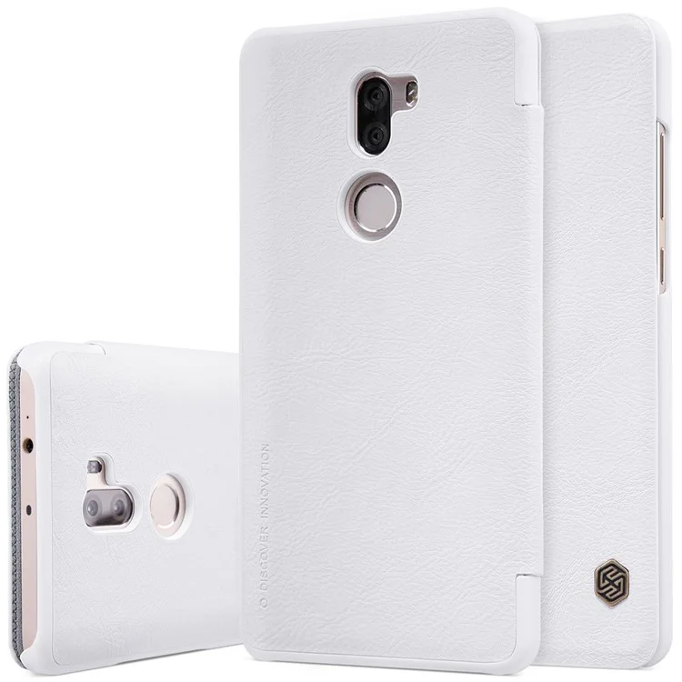 NILLKIN Qin Series for Xiaomi Mi 5s Plus Card Holder Smart Leather Cover - White