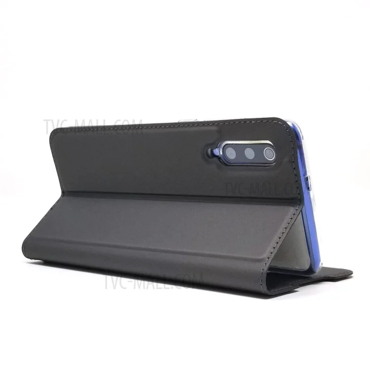 Magnetic Adsorption Leather Card Slot Case for Xiaomi Mi 9 - Black