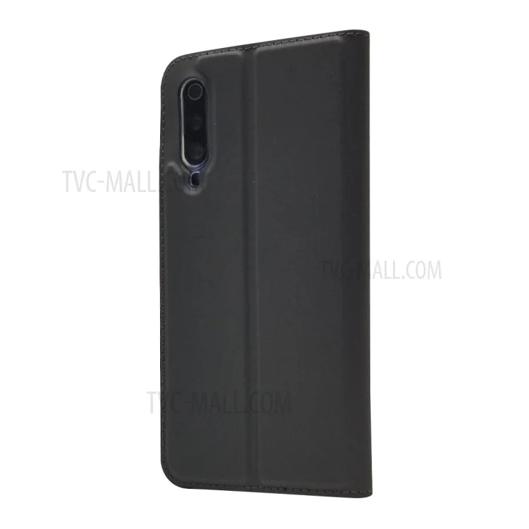 Caixa de Caça -níqueis de Couro de Adsorção Magnética Para Xiaomi Mi 9 - Preto