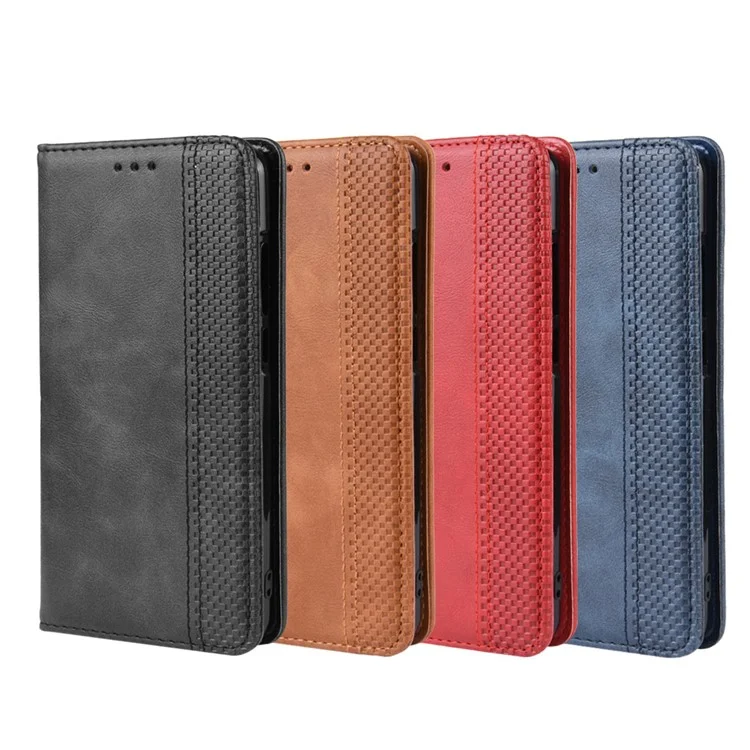 Case de Billetera de Cuero de Estilo Vintage Para Xiaomi Redmi K20 / Mi 9t / Redmi K20 Pro / Mi 9t Pro - Negro