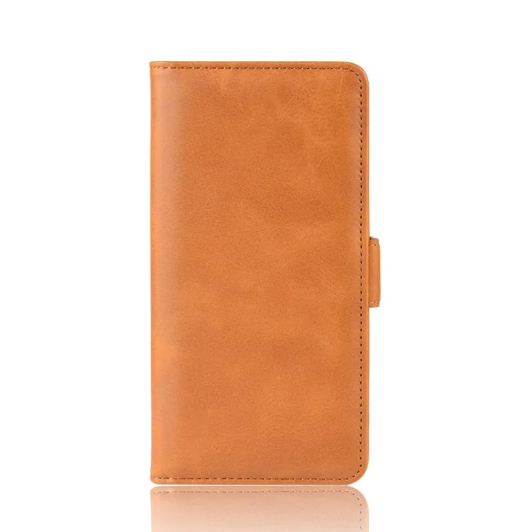 Dual-clasp Leather Wallet Stand Phone Case Cover for Xiaomi Redmi Note 7 / Note 7 Pro (India) / Note 7S - Light Brown