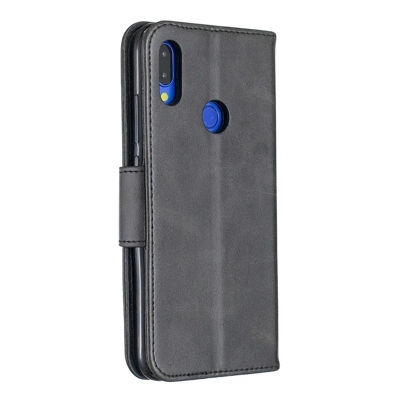 PU Leather Phone Cover for Xiaomi Redmi Note 7 / Note 7 Pro (India) / Note 7S - Dark Grey