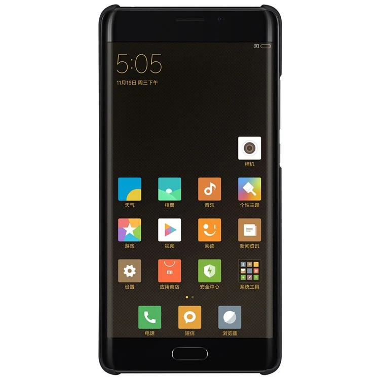 NILLKIN Super Frosted Shield Hard Case for Xiaomi Mi Note 2 with Screen Protector - Black