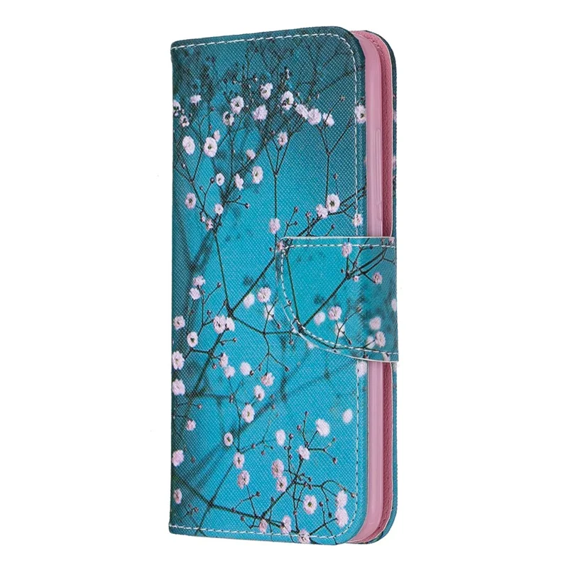 Printing Style PU Leather Flip Stand Phone Case for Xiaomi Redmi 7A - Tree with Flowers