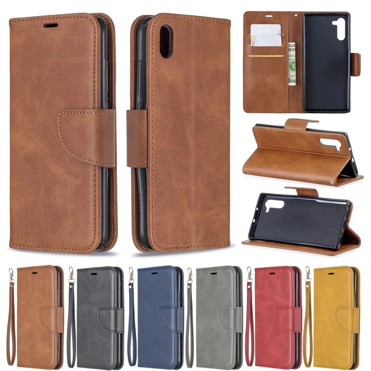 PU Leder Telefon Brieftaschenstand Cover Hülle Für Xiaomi Redmi 7a - Schwarz