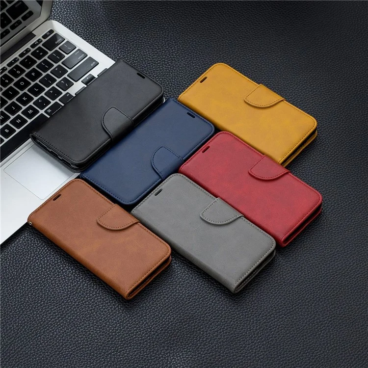 PU Leder Telefon Brieftaschenstand Cover Hülle Für Xiaomi Redmi 7a - Schwarz