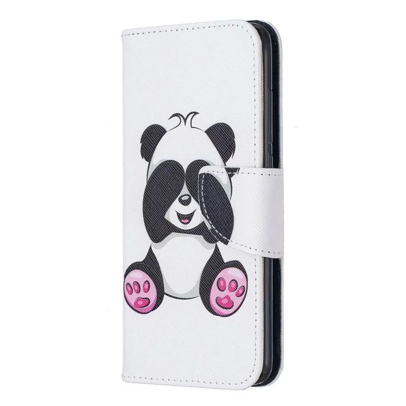 Pattern Printing Leather Wallet Case for Xiaomi Redmi 7A - Cute Panda