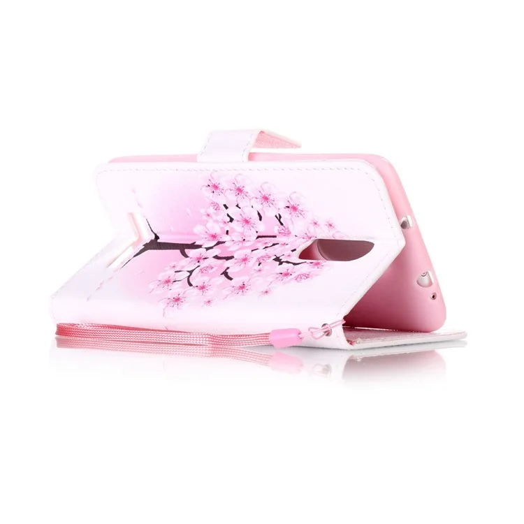 Leather Wallet Case for Xiaomi Redmi Note 3/Note 3 Pro - Plum Blossom