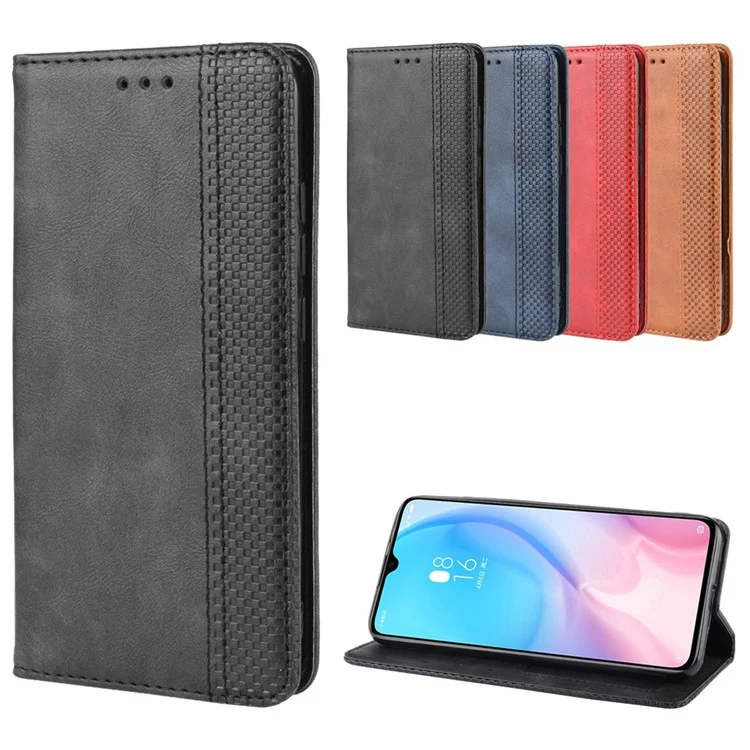 Vintage Style Leder-Geldbörse-Standhülle für Xiaomi Mi A3 / Mi CC9e - Braun