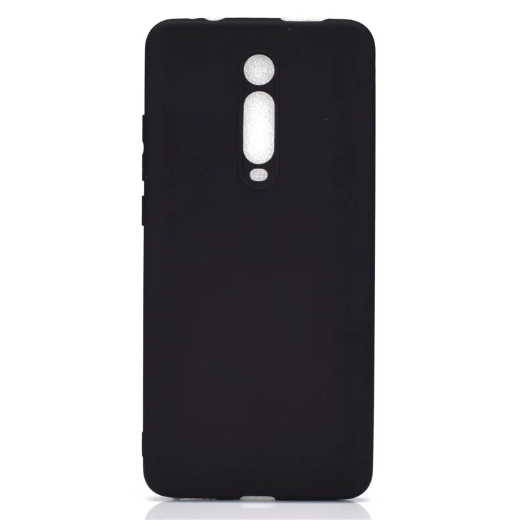 Custodia TPU Glassata Morbida a Colore Solido Per Xiaomi Redmi K20 / Mi 9t / K20 Pro / Mi 9t Pro - Nero