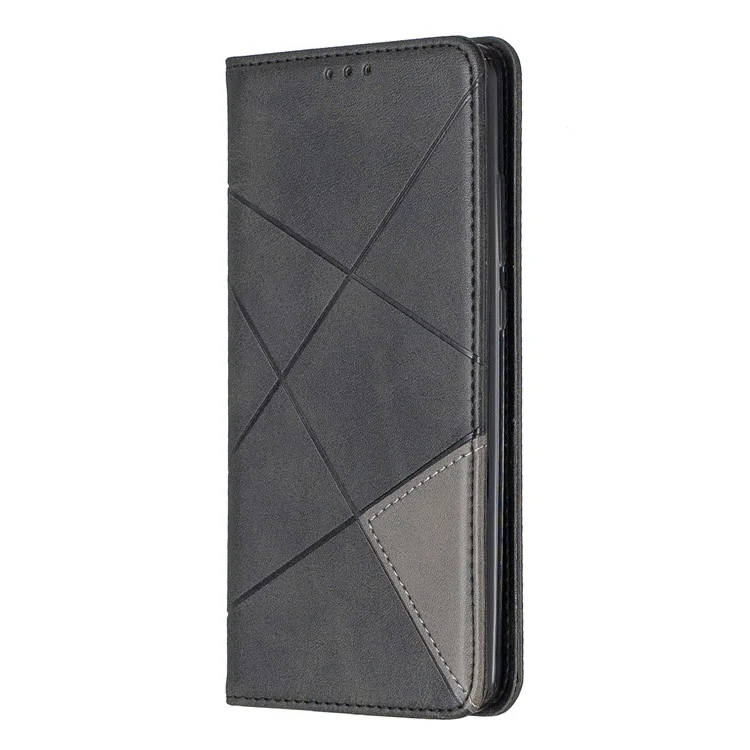 Geometric Pattern Leather Card Holder Case for Xiaomi Redmi K20 / Mi 9T / Xiaomi Redmi K20 Pro / Mi 9T Pro - Black