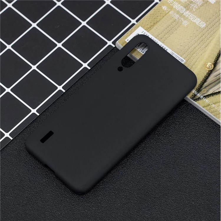 Candy Color Soft TPU Capa de Capa Para Xiaomi Mi CC9 / Mi CC9 Meitu Edition/ Mi 9 Lite - Preto