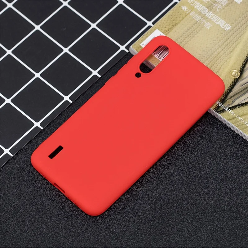 Candy Color Soft TPU Phone Cover Case for Xiaomi Mi CC9 / Mi CC9 Meitu Edition/ Mi 9 Lite - Red