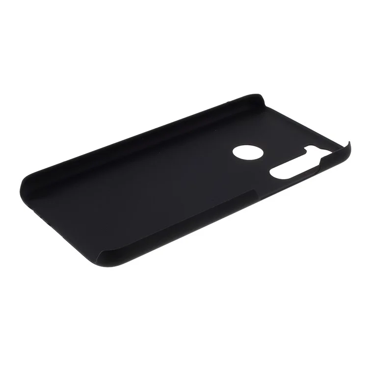 Estuche de Plástico Duro de Goma Para Xiaomi Redmi Note 8 - Negro