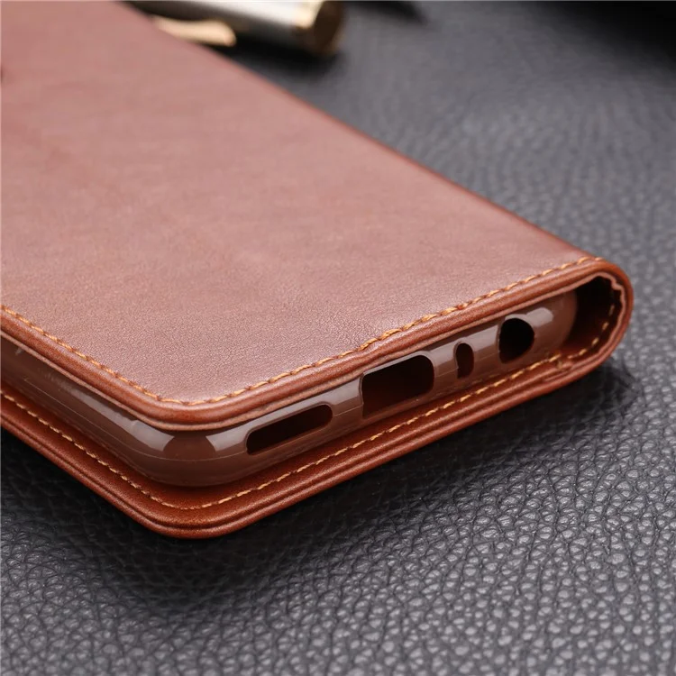 Case de Billetera de Cuero Azns Para Xiaomi Redmi Note 8 - Café