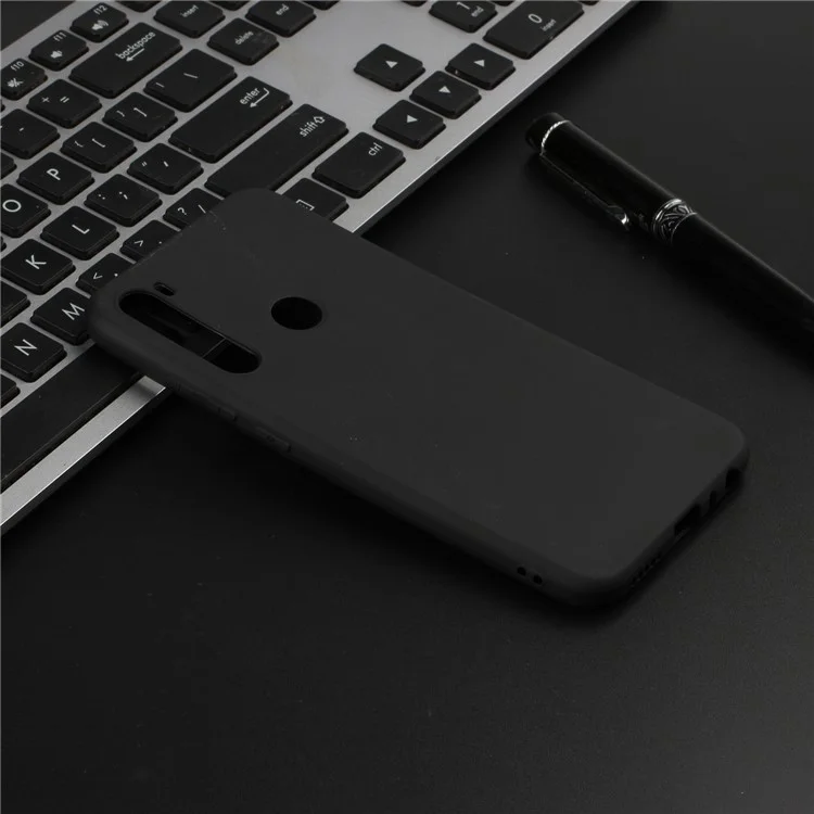 Custodia TPU Glassata Morbida Per Xiaomi Redmi Note 8 - Nero