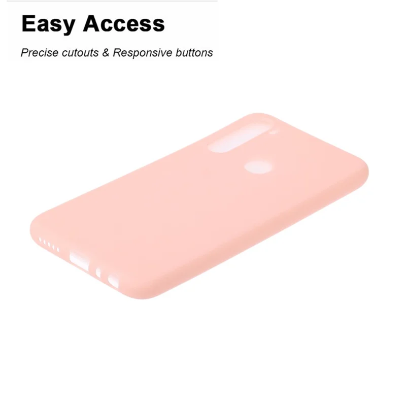 Soft Frosted TPU Case for Xiaomi Redmi Note 8 - Pink