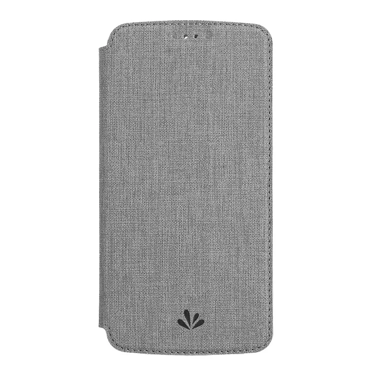 Чехол-подставка VILI DMX Cross Texture с отсеком для карты из искусственной кожи для Xiaomi Redmi Note 8 Pro - Серый