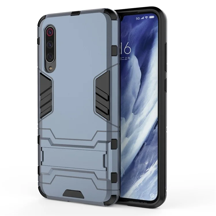 PC + TPU Cool Case with Kickstand for Xiaomi Mi 9 Pro - Dark Blue