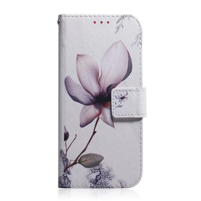 Pattern Printing PU Leather Wallet Stand Case for Xiaomi Redmi 8 - Beautiful Flowers